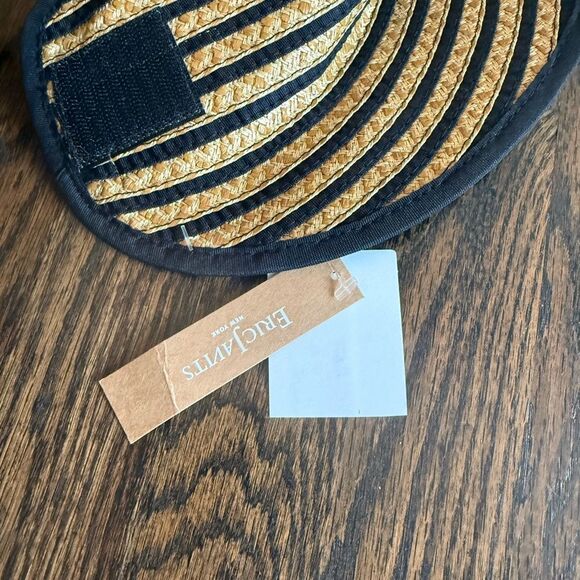 NWT Eric Javits Straw Woven Wide Brim Sun Hat - Picture 5 of 8